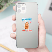 Sticker Testeur QA Humour de chat (Téléphone)