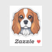 Sticker Tête Cavalier roi charles (Feuille)