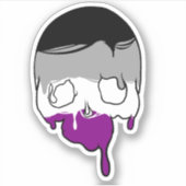 Sticker Tête d'As Déchirer le crâne (Devant)