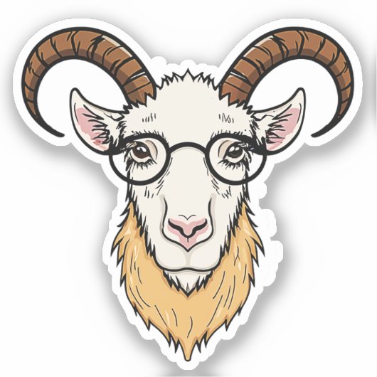 Sticker Tête de chèvre (Recto)