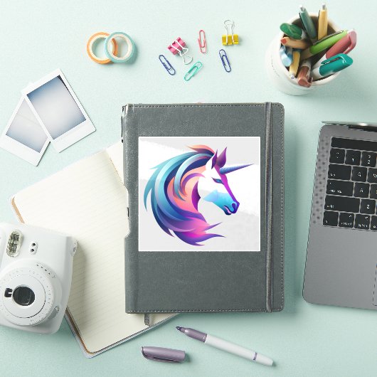 Sticker Tête de licorne (Couverture iPad)