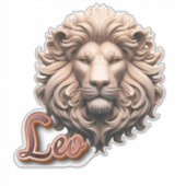 Sticker Tête de lion Leo complexe (Devant)