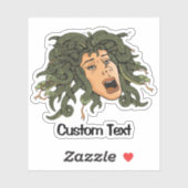 Sticker Tête de Medusa (Feuille)