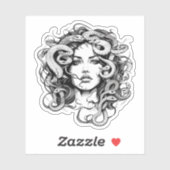 Sticker Tête de Medusa (Feuille)