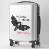 Sticker Tête de mort Hawkmoth Sinister Skull Retro (Sur valise)