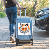 Sticker Tête de renard vibrant (Valise Insitu)