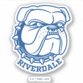 Sticker Tête de Riverdale Bulldog (Devant)