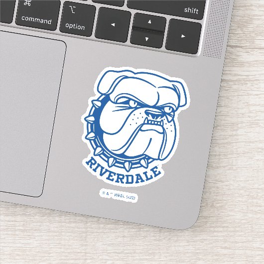 Sticker Tête de Riverdale Bulldog (Détail)