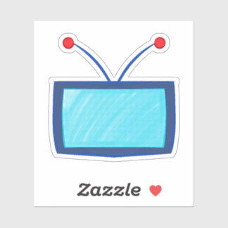 Sticker Tête de télé homme