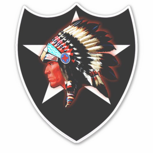 Sticker Tête indienne 1 (Devant)