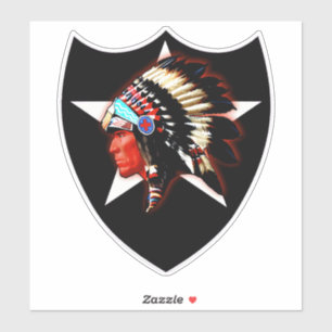 Sticker Tête indienne 1