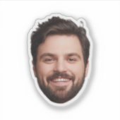 Sticker Tête personnalisée découpée drôle (Devant)