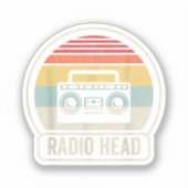 Sticker Tête radio Vintage (Recto)