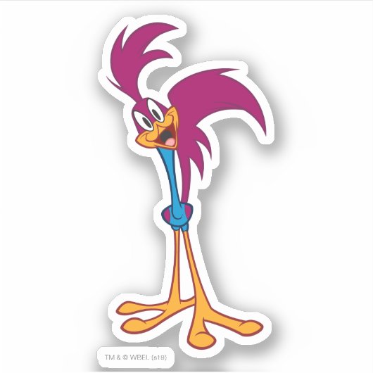 Sticker Tête Tilletée ROAD RUNNER™ (Devant)