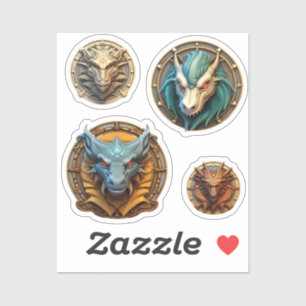 Sticker Têtes de dragon