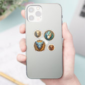 Sticker Têtes de dragon (Téléphone)