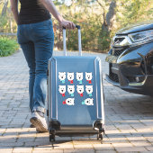 Sticker Têtes d'ours polaires avec Écharpes (Valise Insitu)