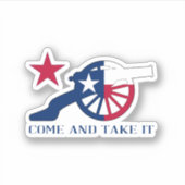 Sticker Texan Cannon Venez Le Prendre (Devant)
