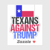 Sticker Texans contre Trump Texas Democrat Laptop (Feuille)