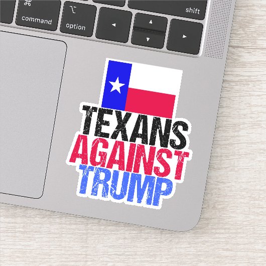 Sticker Texans contre Trump Texas Democrat Laptop (Détail)