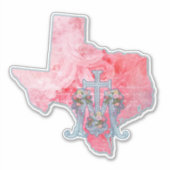 STICKER TEXAS BÉNÉFICIAIT DE LA CROIX MARIENNE RELIGIEUSE  (Devant)
