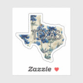 Sticker Texas Bluebonnet (Feuille)