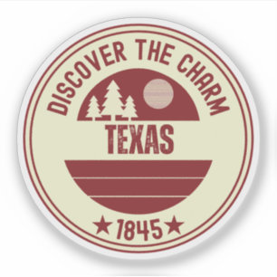 Sticker Texas Lone Star State - Cadeau Charme du Sud