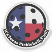 Sticker Texas Pickleball (Devant)