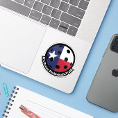 Sticker Texas Pickleball (Ordinateur portable avec iPhone)