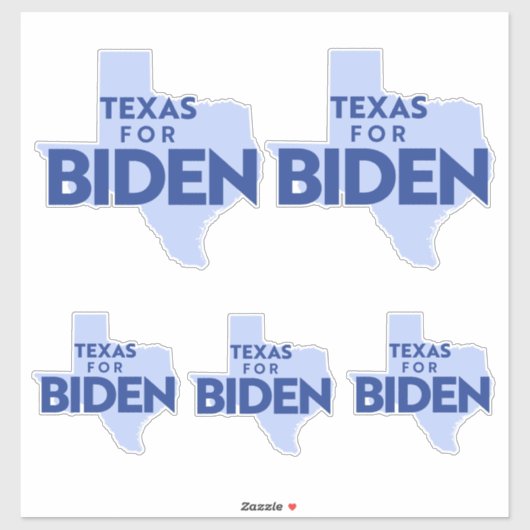 Sticker Texas Pour Biden (Feuille)