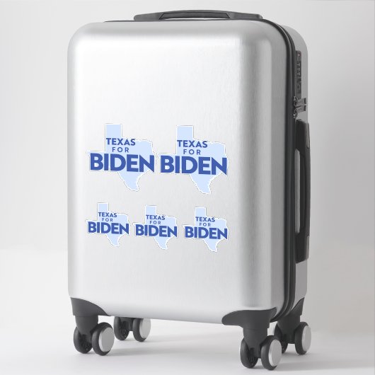 Sticker Texas Pour Biden (Sur valise)