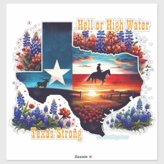 Sticker Texas Strong  (Feuille)