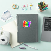 Sticker Texte arc-en-ciel "Égalité" (Couverture iPad)