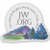 Sticker Texte de l'année 2025 JW Psaume 96:8 (Devant)