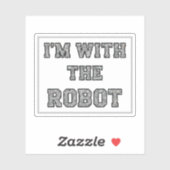 Sticker Texte de robot (Feuille)