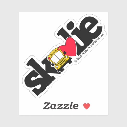 Sticker Texte du skoolie (Feuille)