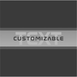 Sticker Texte en calques personnalisable moderne   Noir et