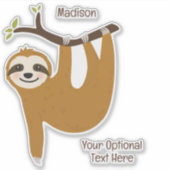 Sticker Texte et couleur personnalisés (Devant)