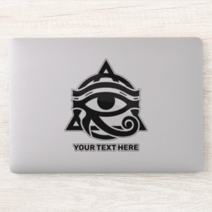 Sticker Texte et couleur personnalisés OEil du Horus
