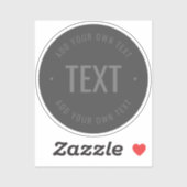 Sticker Texte et couleurs modifiables en gras (Feuille)