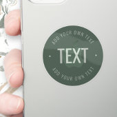 Sticker Texte et couleurs modifiables transparent