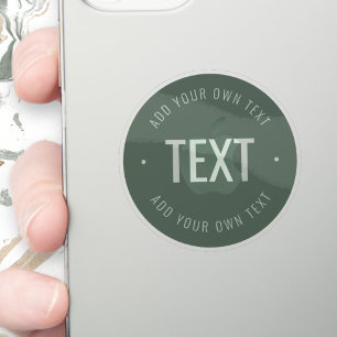 Sticker Texte et couleurs modifiables transparent