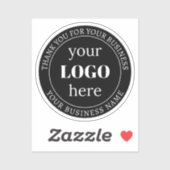 Sticker Texte modifiable et votre logo ou autre conception (Feuille)