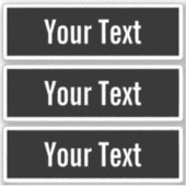 Sticker Texte modifiable moderne dans le cadre style logo  (Devant)