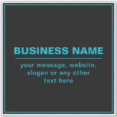 Sticker Texte personnalisable pour l'entreprise, etc. Noir (Devant)