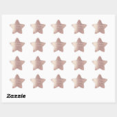 Sticker texte personnalisé rose Parties scintillan (Feuille)