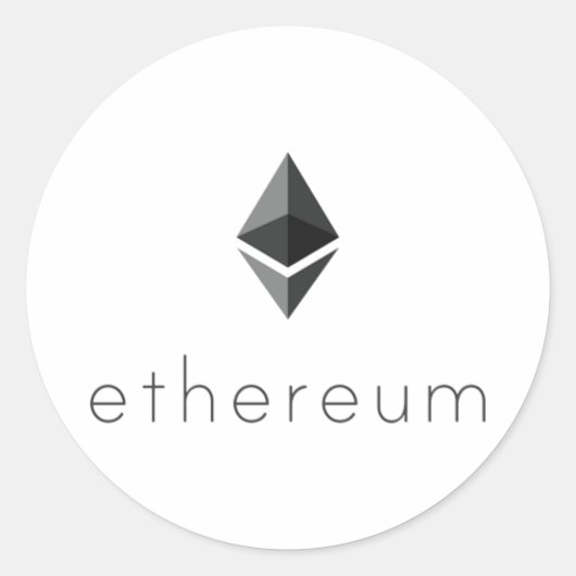 Sticker texte rond Ethereum (Devant)