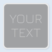 Sticker Texte simple à 3 dimensions | Gray