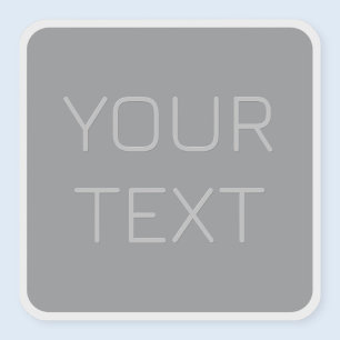 Sticker Texte simple d'apparence 3D Gris