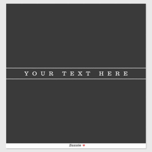 Sticker Texte Simple Et Bandes Minces (Feuille)